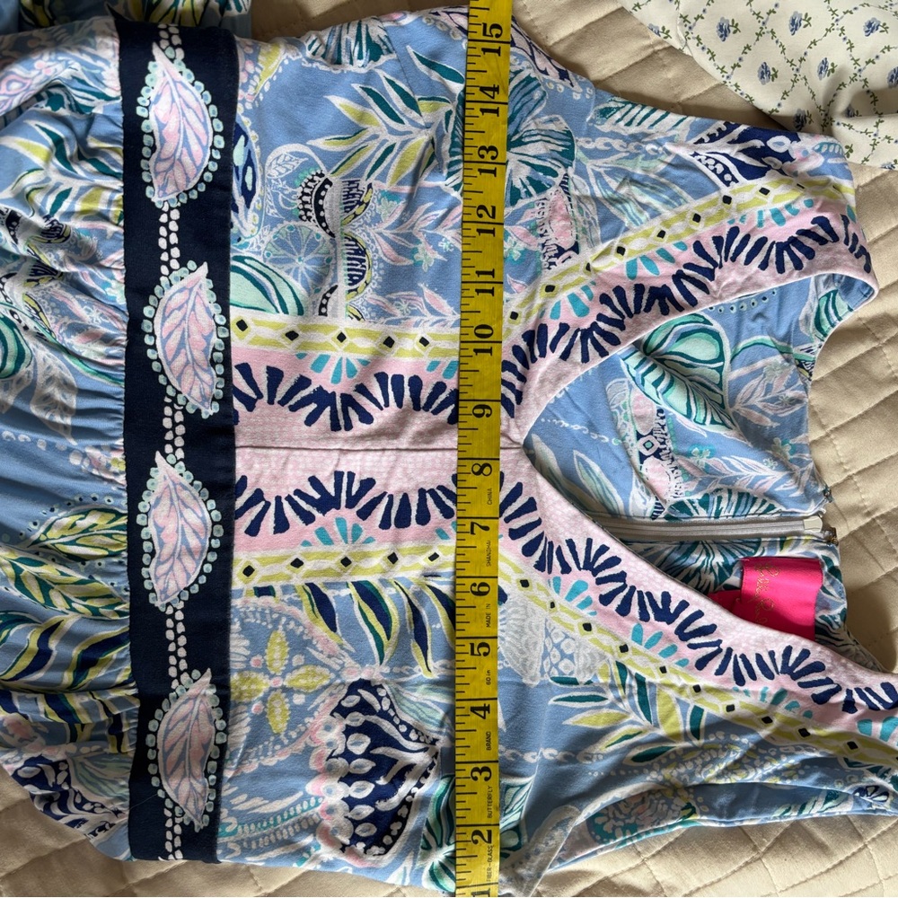 Lilly Pulitzer McKinley Maxi Dress Blue Peri Lapis Lanterns size Small - Picture 15 of 16